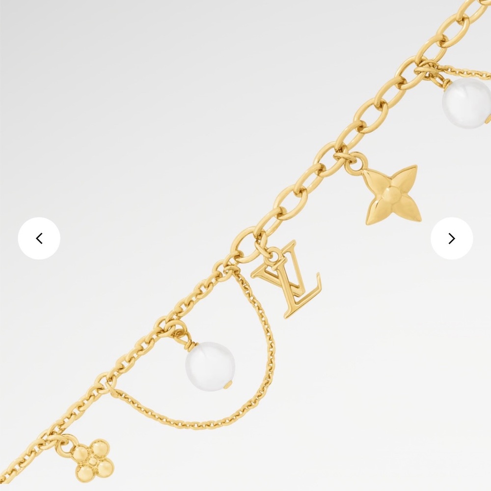 š„ LOUIS VUITTON BLOOMING PEARLS BRACELET FULL INCLUSION PRESTINE SIZE 7ā - Picture 10 of 12
